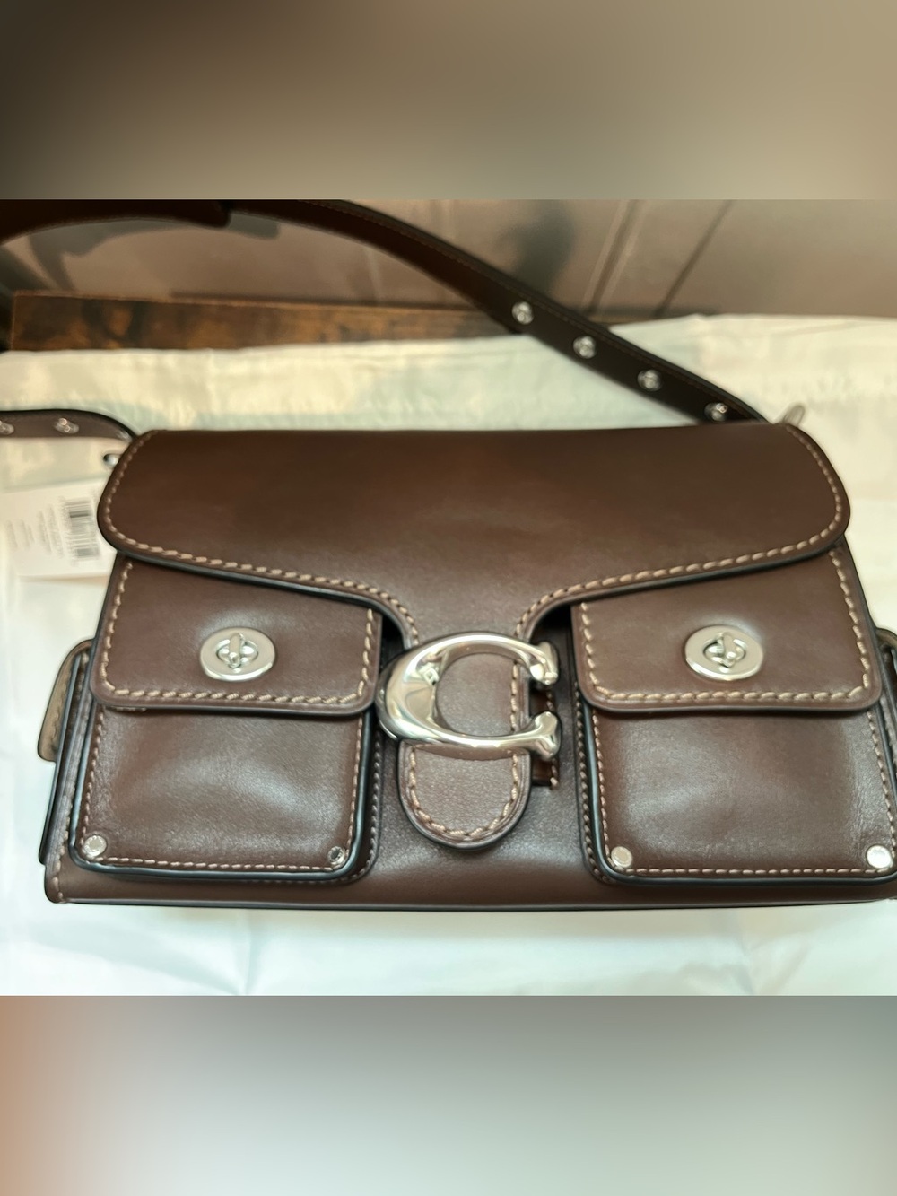 Coach Soft Tabby Cargo Bag in Maple NWT’s - Picture 2 of 11